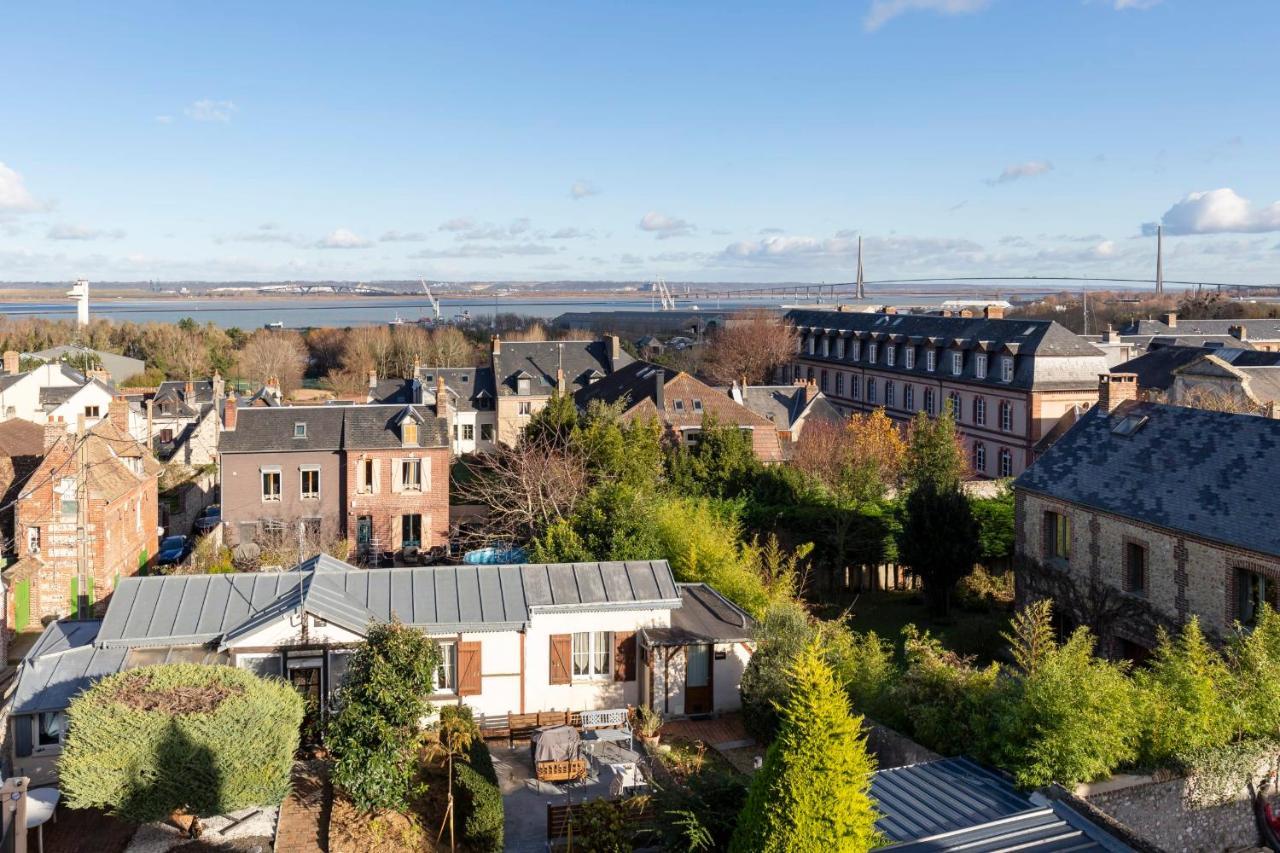 Là-Haut - 3 Panorama of the Estuary - City Center Honfleur Extérieur photo